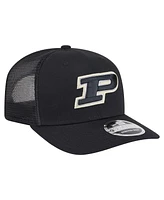 New Era Men's Black Purdue Boilermakers Primary 9SEVENTY Trucker Stretch-Snap Hat