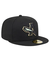 New Era Men's Black Augusta GreenJackets Authentic Collection 59FIFTY Fitted Hat