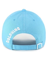 '47 Brand Women's Blue Miami Dolphins Bright Side Clean Up Adjustable Hat