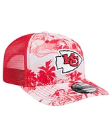 New Era Men's Red Kansas City Chiefs Hula Trucker 9SEVENTY Adjustable Hat