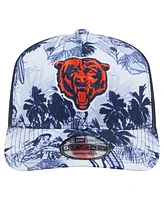 New Era Men's Navy Chicago Bears Hula 9SEVENTY Adjustable Trucker Hat