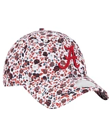 New Era Women's White Alabama Crimson Tide Blooming 9TWENTY Adjustable Hat