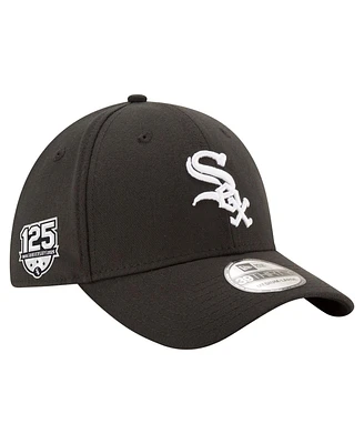 New Era Men's Black Chicago White Sox 125th Anniversary 39THIRTY Flex Hat