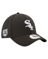 New Era Men's Black Chicago White Sox 125th Anniversary 39THIRTY Flex Hat