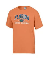 Comfortwash Men's Orange Florida Gators 2025 Ncaa Basketball National Champions T-Shirt