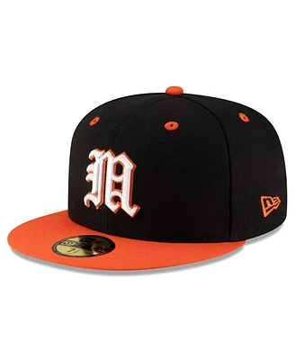 New Era Men's Black/Orange Miami Hurricanes On-Field 59FIFTY Fitted Hat