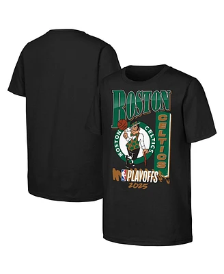 Outerstuff Big Boys and Girls Black Boston Celtics 2025 Nba Playoffs Hype T-Shirt