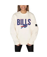 Gameday Couture Women's Cream Buffalo Bills Premium Fleece Drop Shoulder Pullover Sweatshirt