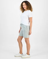 Style & Co Petite French Terry Short-Sleeve T-Shirt, Exclusively at Macy's