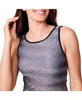 Free Country Women's Full Side Shirring Tankini Top