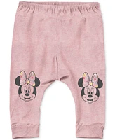 Disney Baby Girls 3-Pc. Minnie Mouse Bodysuits & Joggers Set