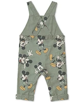 Disney Baby Boys Mickey Mouse Overalls & Top, 2 Piece Set