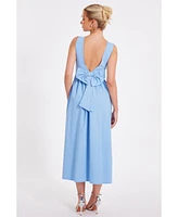 Quiz Women's Bengaline Square Neck Drop Waist Midi Dress