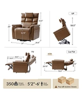Embrace Raditional Faux Leather Power Lift Recliner