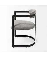 Fabric Upholstered Arm Chair for Dining Table or Living Room Seating