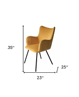 Velvet and Modern Dining Chair for Stylish Kitchen or Dining Room Seating