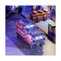 Diy 3D Book Nook Kit: Cyber City 284pcs