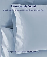 Luxuriously Soft Hotel Quality 600 Thread Count, 100% Cotton Set of 2 Cases, Crisp & Cool Standard Pillow Cases Fits King Pillows by California Design