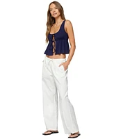 Edikted Women's Alesia Tie Front Tank Top