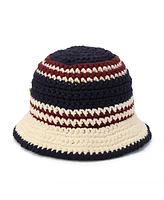 Coach Women's Stripe Crochet Bucket Hat