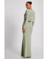 Quiz Women's Ity Maxi Dress with Draping