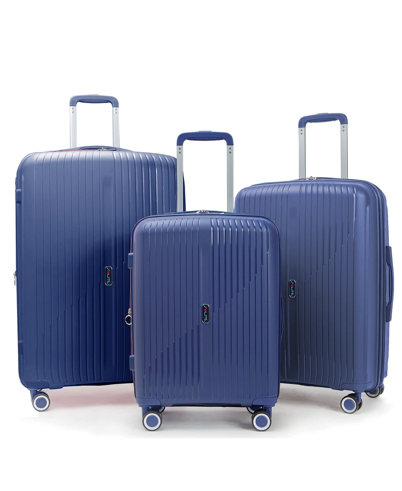 Solite Brooklyn 3-Piece Expandable Spinner Luggage Set