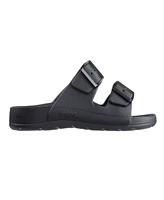Totes Men's Double Buckle Adjustable Slides