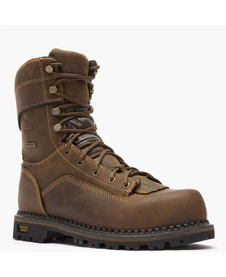 Georgia Boot Men's Amp Lt Low Heel Logger Composite Toe Waterproof Work