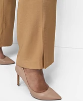 Dkny Plus Sueded Canvas High-Rise Pants
