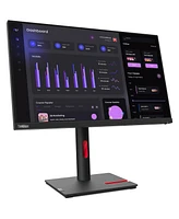 Lenovo ThinkVision T24i-30 23.8" 16:9 Full Hd Ips Wled Lcd Monitor, Raven Black