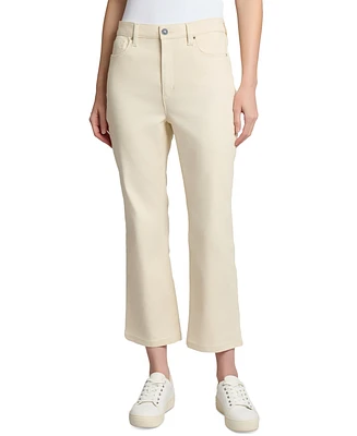 Jones New York Petite High-Rise Cropped Kick-Flare Jeans