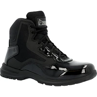 Rocky Men's Cadet 6" Black Side Zip Public Service Boot