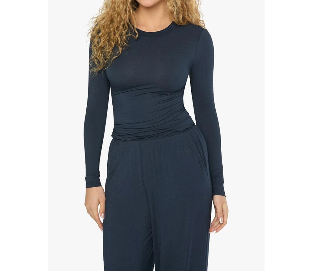 WeWoreWhat Women's Long Sleeve Crewneck Top
