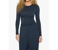 WeWoreWhat Women's Long Sleeve Crewneck Top