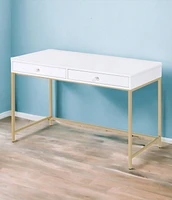 Sleek Computer Desk with Two Drawers – Perfect for Small Spaces