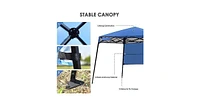 7 x Feet Pop-up Canopy Tent with Carry Bag and 4 Stakes