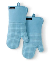 KitchenAid Gourmet Series Gridlines Oven Mitts Set, Pack of 2