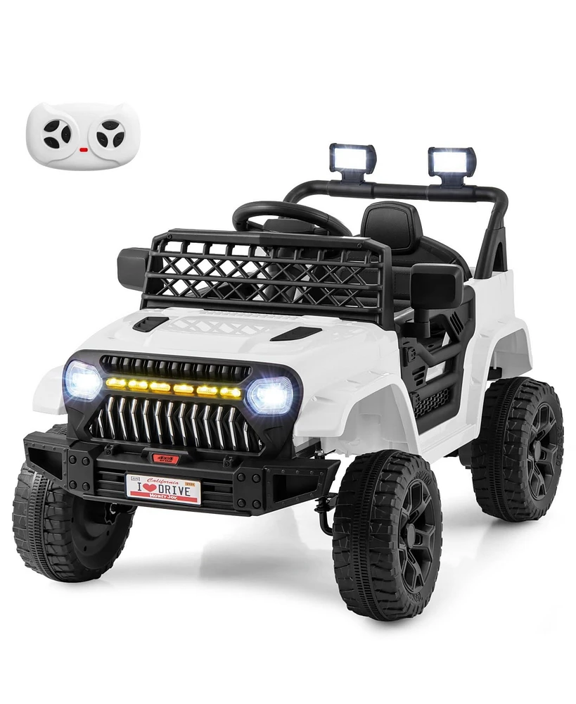12V Kids Ride on Truck Car with Parental Remote and Music Player