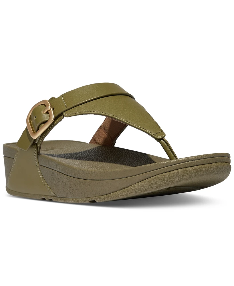 FitFlop Women's Lulu Adjustable Leather Toe-Post Sandals