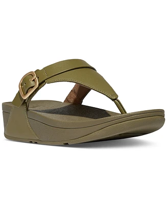 FitFlop Women's Lulu Adjustable Leather Toe-Post Sandals