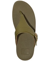 FitFlop Women's Lulu Adjustable Leather Toe-Post Sandals