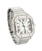 Pre-Owned Cartier Santos de Cartier Automatic Watch in Stainless Steel 40mm