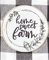 Design Imports Farm to Table Embellished Cotton Dishtowel Set, 18" x 28"