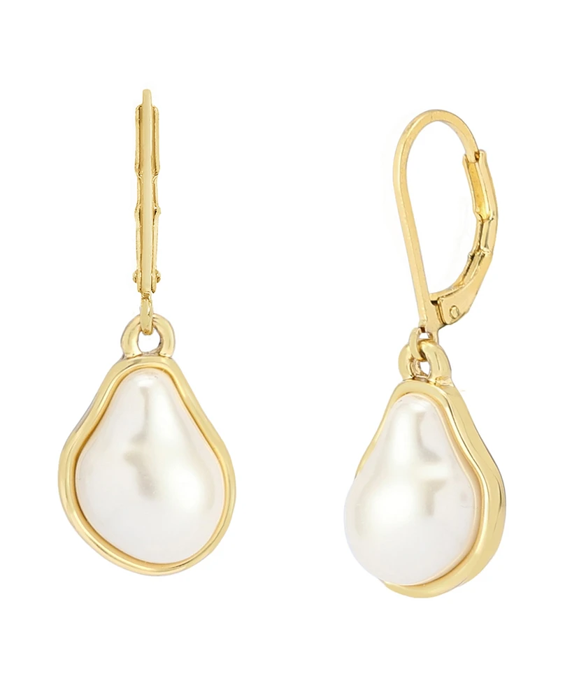 Robert Lee Morris Soho Faux Cultivated Pearl Drop Earrings