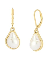 Robert Lee Morris Soho Faux Cultivated Pearl Drop Earrings