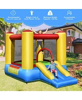Kids Inflatable Bounce House with Slide and 480W blower