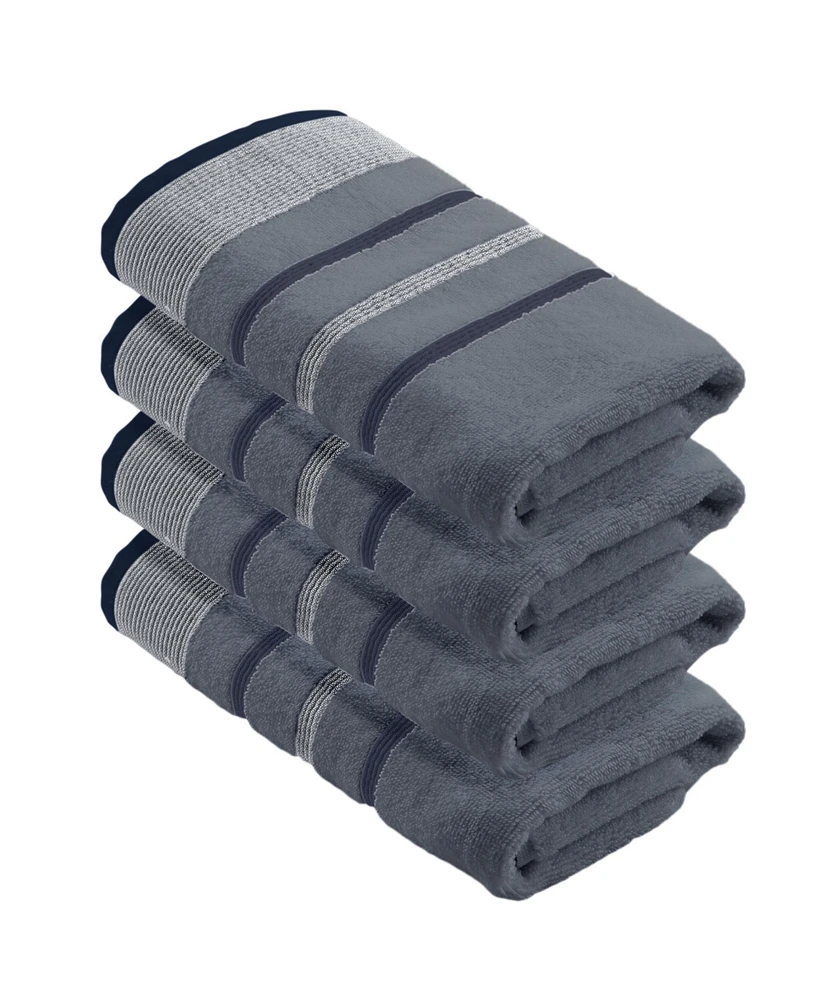 Linery & Co. Luxurious Cotton Decorative 4-Piece Hand Towel Set
