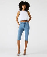 Steve Madden Women's Alta Cotton Sleeveless Bubble-Hem Top