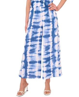 Sam & Jess Women's Tie-Dyed Pull-On Wide-Leg Pants