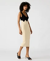 Steve Madden Women's Prunella Colorblocked Midi Dress
